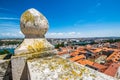 View from top of bell tower of church of St. Anastasia in Zadar Royalty Free Stock Photo