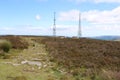 A view from the top of bleanavon mounting two masts Royalty Free Stock Photo