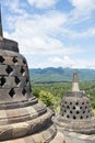 View from top of Borobudur Temple