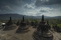 View from the top of Borobudur Temple