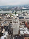 View from the top of the Carew Tower Observation deck in Cincinnati Ohio