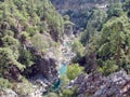 Goynuk Canyon. Antalya. Turkey. Landscapes of untouched nature in the gorge of the canyon along the banks of a mountain river.