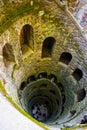 View from top downward of Initiation well in Quinta da Regaleira