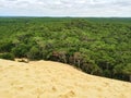 View from the top of Dune du Pilat, France Royalty Free Stock Photo