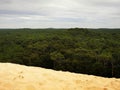 View from the top of the Dune of Pilat, France Royalty Free Stock Photo