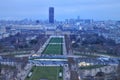 View from the top of the Eiffel Tower Royalty Free Stock Photo