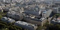 View from the top of the Eiffel Tower in Paris - hidden apartment at the top of the Eiffel Towe