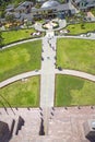 View from the top of an equatorial monument