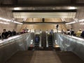 Escalator at Lexington subway station Royalty Free Stock Photo