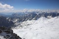 View from the Top of Germany, Zugspitze Mountain Royalty Free Stock Photo