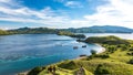 Beautiful View From The Top of Gili Lawa Darat Island in the Evening