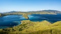 View From The Top of Gili Lawa Darat Island in the Evening, Komodo National Park Royalty Free Stock Photo