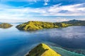 View From The Top of Gili Lawa Darat Island Royalty Free Stock Photo