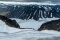 View from the top glacier at Kebnekaise Sweden