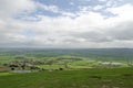 View from top of Glastonbury Tor Royalty Free Stock Photo