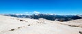 View from the top of Half Dome in Yosemite National Park in California USA Royalty Free Stock Photo