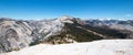 View from the top of Half Dome in Yosemite National Park in California USA Royalty Free Stock Photo