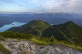 View from top of Herzogstand, Bavaria, Germany Royalty Free Stock Photo