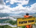 View From Top of the Hill Facing the Lake, Lut Tawar Lake Takengon, Aceh, Indonesia Royalty Free Stock Photo