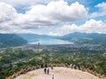 View From Top of the Hill Facing the Lake in Lut Tawar Lake Takengon, Aceh, Indonesia Royalty Free Stock Photo