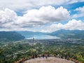 View From Top of the Hill Facing the Lake in Lut Tawar Lake Takengon, Aceh, Indonesia Royalty Free Stock Photo