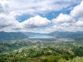 View From Top of the Hill Facing the Lake in Lut Tawar Lake Takengon, Aceh, Indonesia Royalty Free Stock Photo