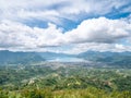 View From Top of the Hill Facing the Lake in Lut Tawar Lake Takengon, Aceh, Indonesia Royalty Free Stock Photo