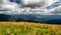 View from top of hill Rakytov in Great Fatra mountains, Slovakia Royalty Free Stock Photo