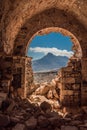 View from the church at Gramvousa Royalty Free Stock Photo