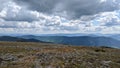View from the top Igrovets, Gorgany, the Carpathian mountains, Ukraine. Royalty Free Stock Photo