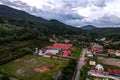 the view from the top of Kampung Jerek Baru Elementary School Gua Musang Kelantan Royalty Free Stock Photo