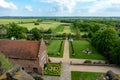 View from top of Layer Marney Tower. Royalty Free Stock Photo