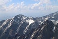 View from top of Lomnicky peak 2634 m,, High Tatras Royalty Free Stock Photo