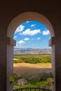 View from the top Manaca Iznaga old slavery tower near Trinidad, Cuba.