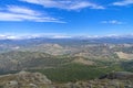 View from the top of Mount Ai-George. Crimea, September. Royalty Free Stock Photo