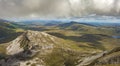 View from the top of Mount Errigal, Co. Donegal Royalty Free Stock Photo