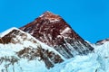 View of top of Mount Everest from Kala Patthar Royalty Free Stock Photo