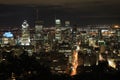 Cityscapes Montreal Night Royalty Free Stock Photo