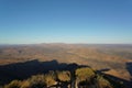 view from the the top of Mount Sonder just outside of Alice Springs, West MacDonnel National Park, Australia Royalty Free Stock Photo