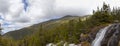 View of Top of Mount Washinton area via Ammonoosuc ravine trail Royalty Free Stock Photo
