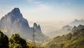 View on the top of mountain in evening at Phu Koon Royalty Free Stock Photo