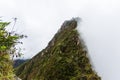 A view of the top of the mountain Huayna Picchu Royalty Free Stock Photo