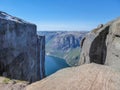 Norway- Narrow view on fjord
