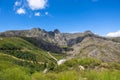 View from the top of the mountains of the Serra da Estrela natural park, Star Mountain Range