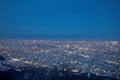 View from top of Mt. Moiwa in Sapporo city