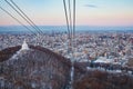 View from top of Mt. Moiwa in Sapporo city