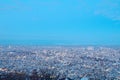 View from top of Mt. Moiwa in Sapporo city