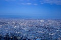 View from top of Mt. Moiwa in Sapporo city