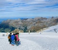 View on the top of Mt. Titlis