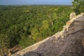 View from the top of Nohoch Mul pyramid in Coba